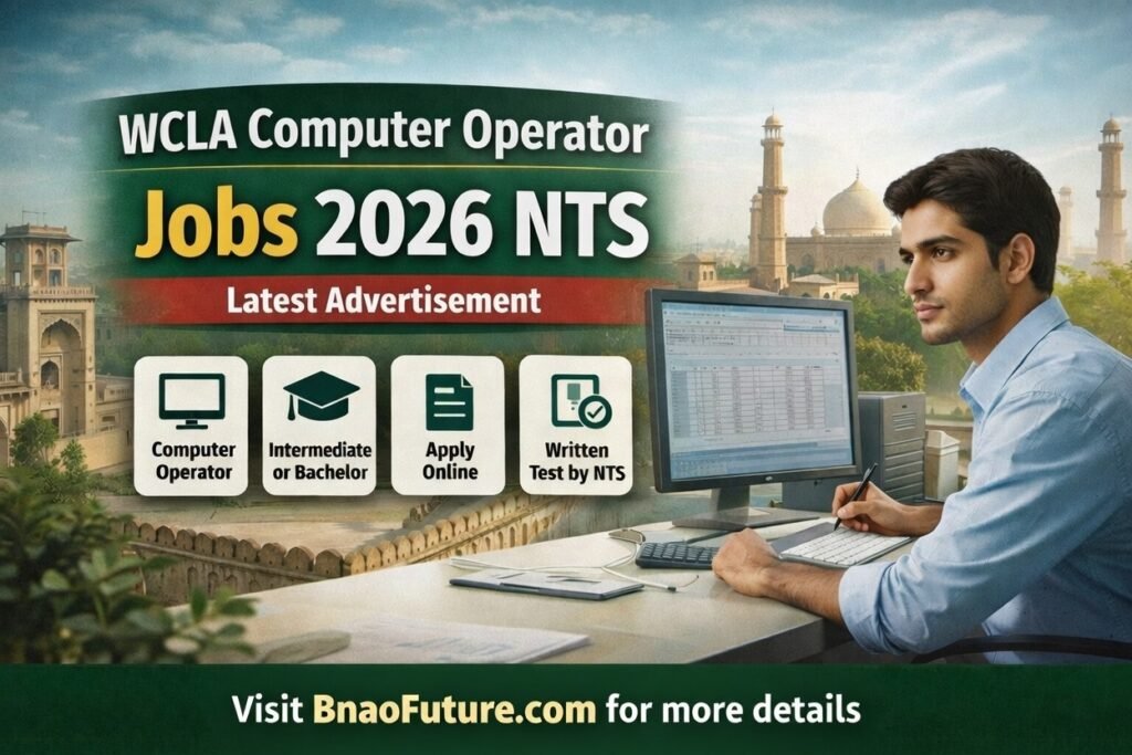 WCLA Computer Operator Jobs 2026 NTS – Apply Online for Latest Government Vacancies