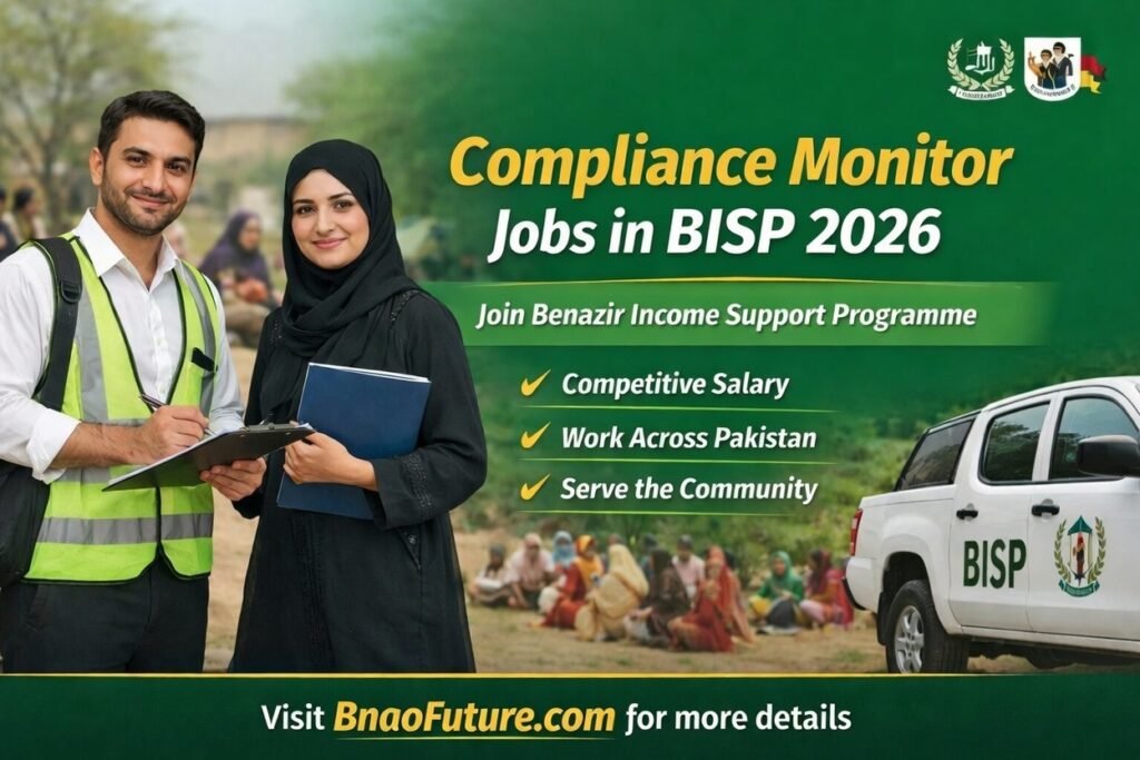 Compliance Monitor Jobs in BISP 2026 – Great Career Opportunity Announced