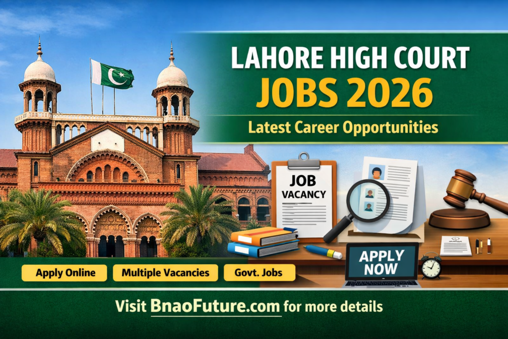 Lahore High Court Jobs 2026 – Latest Career Opportunities in the Judiciary