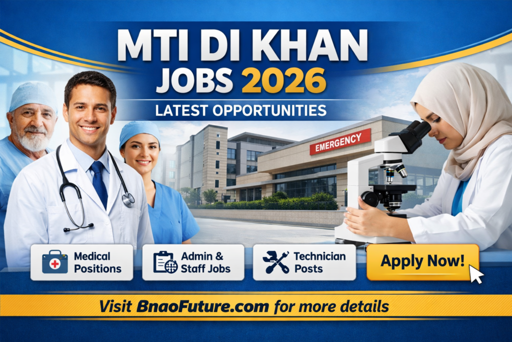 MTI DI Khan Jobs 2026 Latest Exciting Announcement