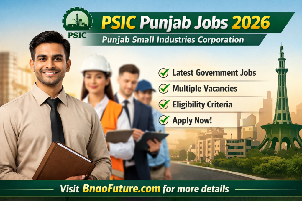 PSIC Punjab Jobs 2026 – Punjab Small Industries Corporation Latest Announcement and Application Guide