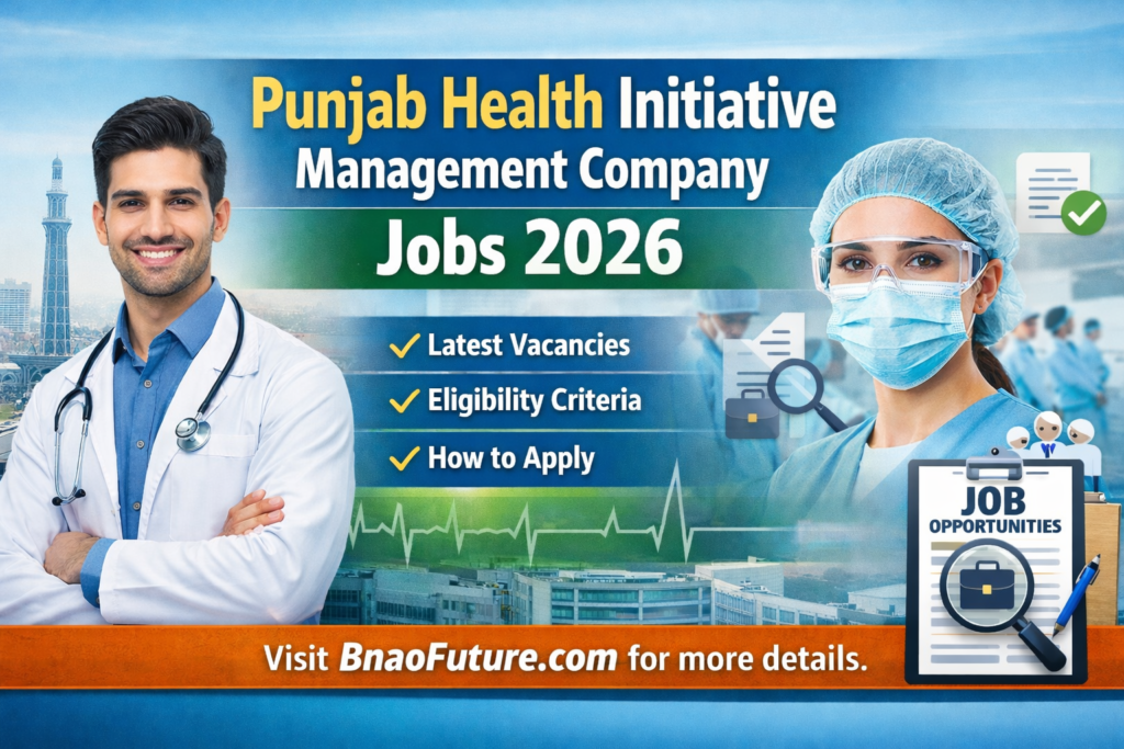 Join Punjab Health Initiative Management Company Jobs 2026 – New Announcements