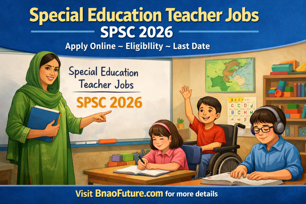 Special Education Teacher Jobs in SPSC 2026 – Apply Online For This Exciting Vacancies